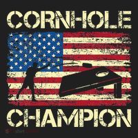 Cornhole Champion American Flag Tumbler thumb 3