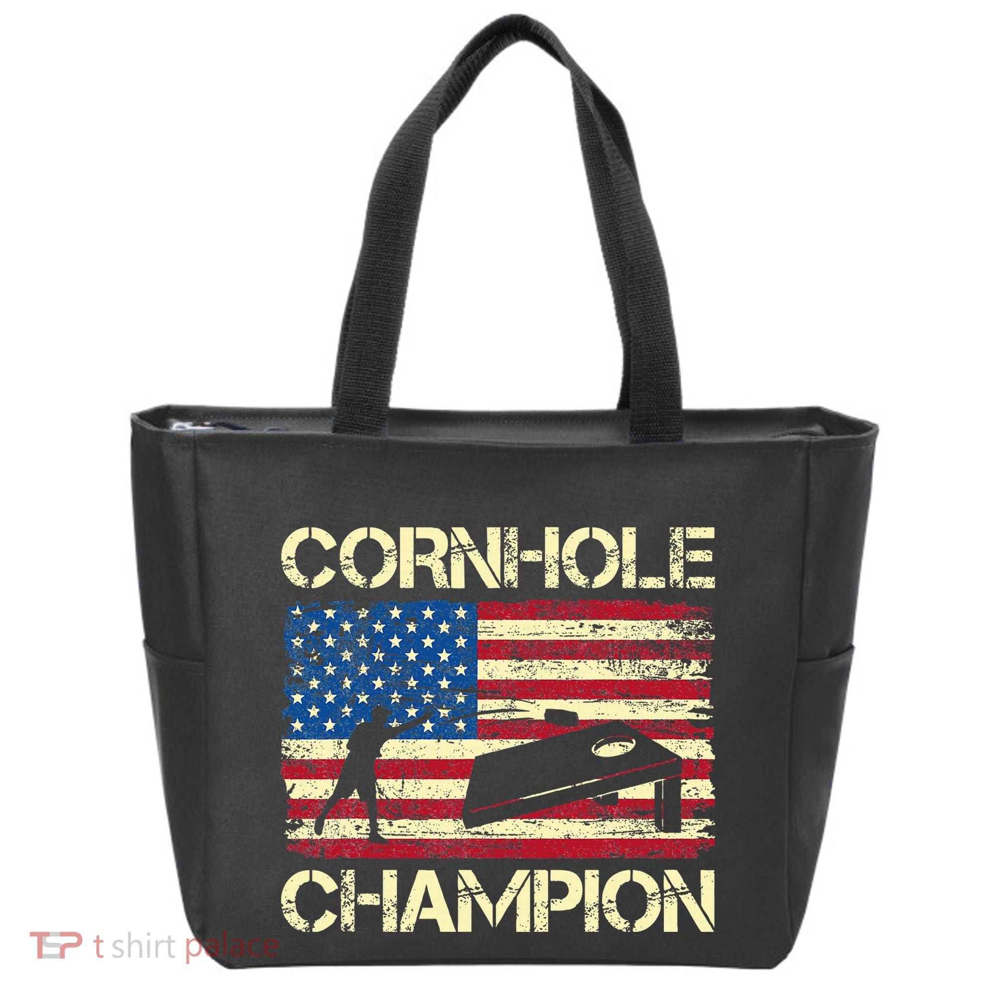 Cornhole Champion American Flag Bag