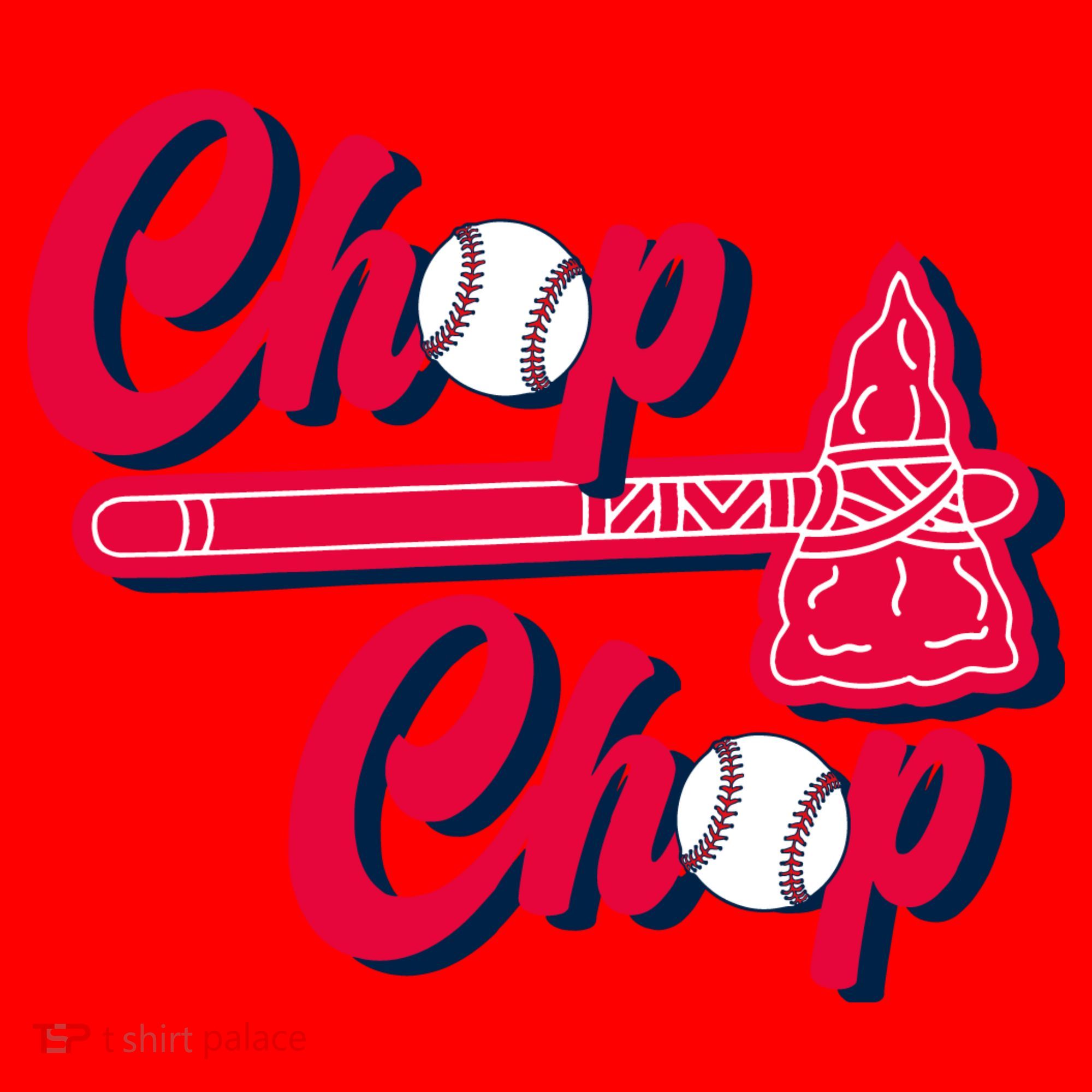 Chop Chop Atlanta Baseball Lover Fan Santa Hat