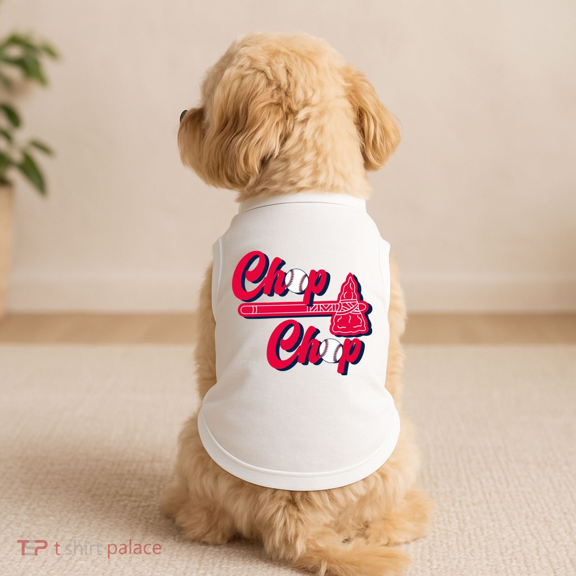 Chop Chop Atlanta Baseball Lover Fan Doggie Tank