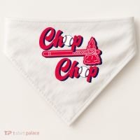 Chop Chop Atlanta Baseball Lover Fan USA-Made Doggie Bandana thumb 0