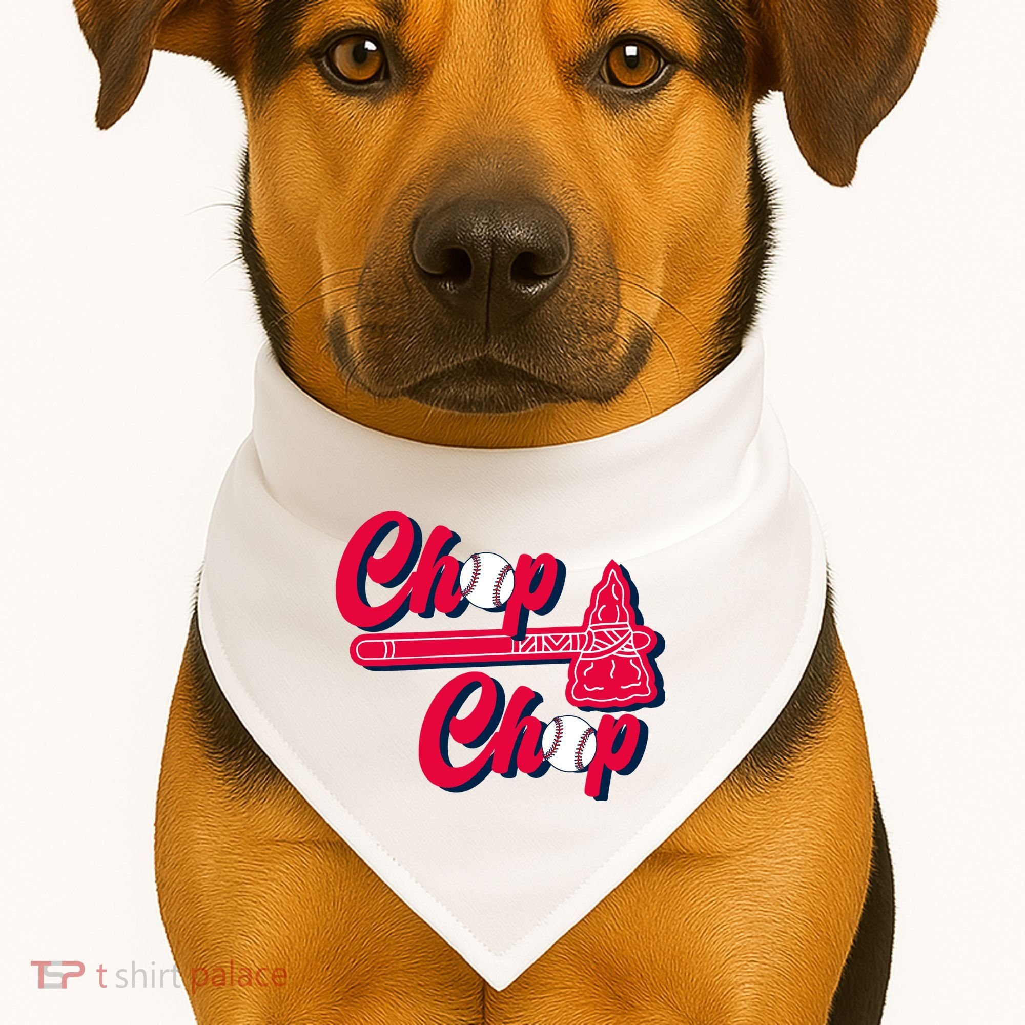 Chop Chop Atlanta Baseball Lover Fan USA-Made Doggie Bandana