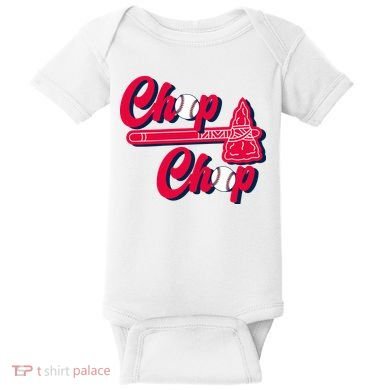 Chop Chop Atlanta Baseball Lover Fan Baby Bodysuit