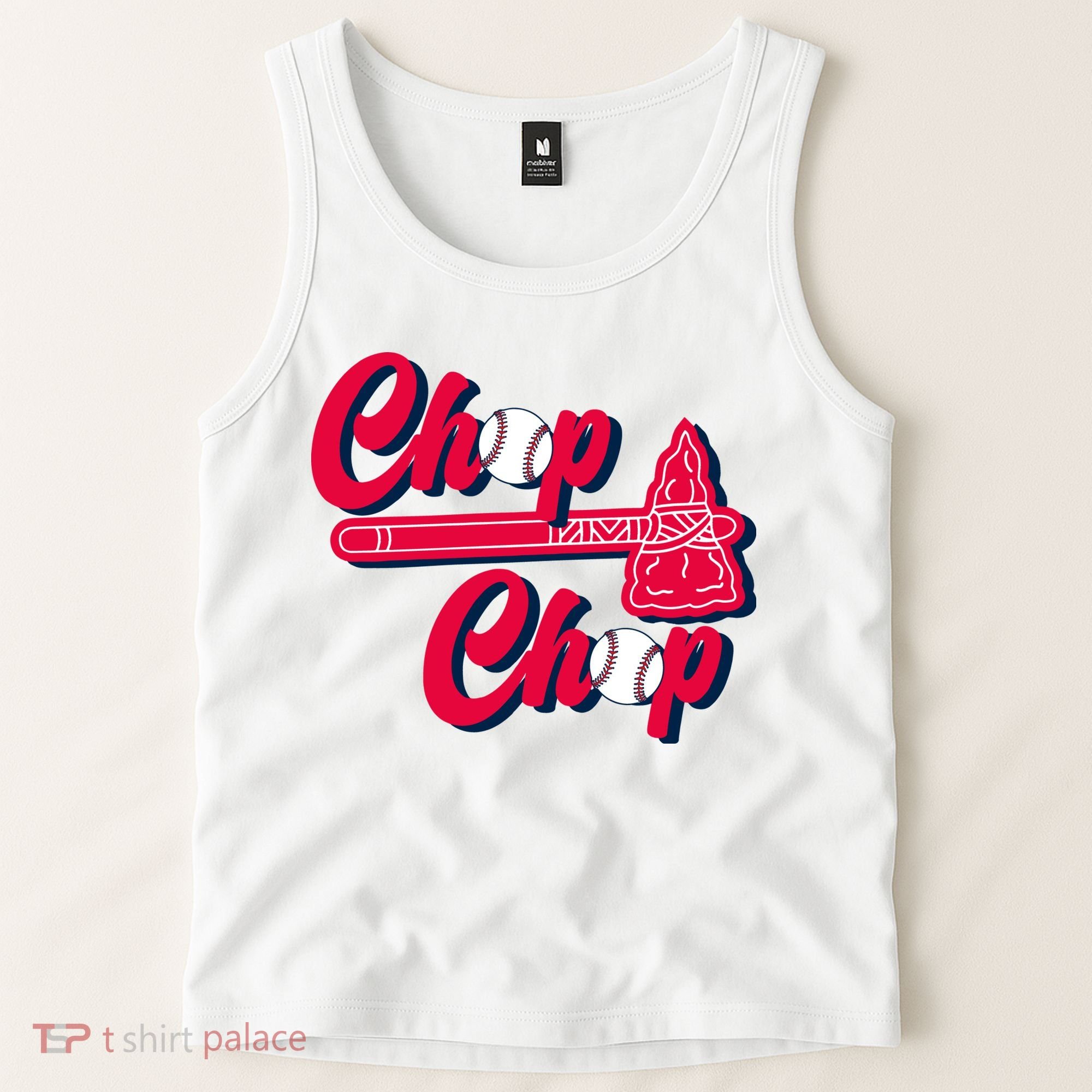 Chop Chop Atlanta Baseball Lover Fan Tank Top