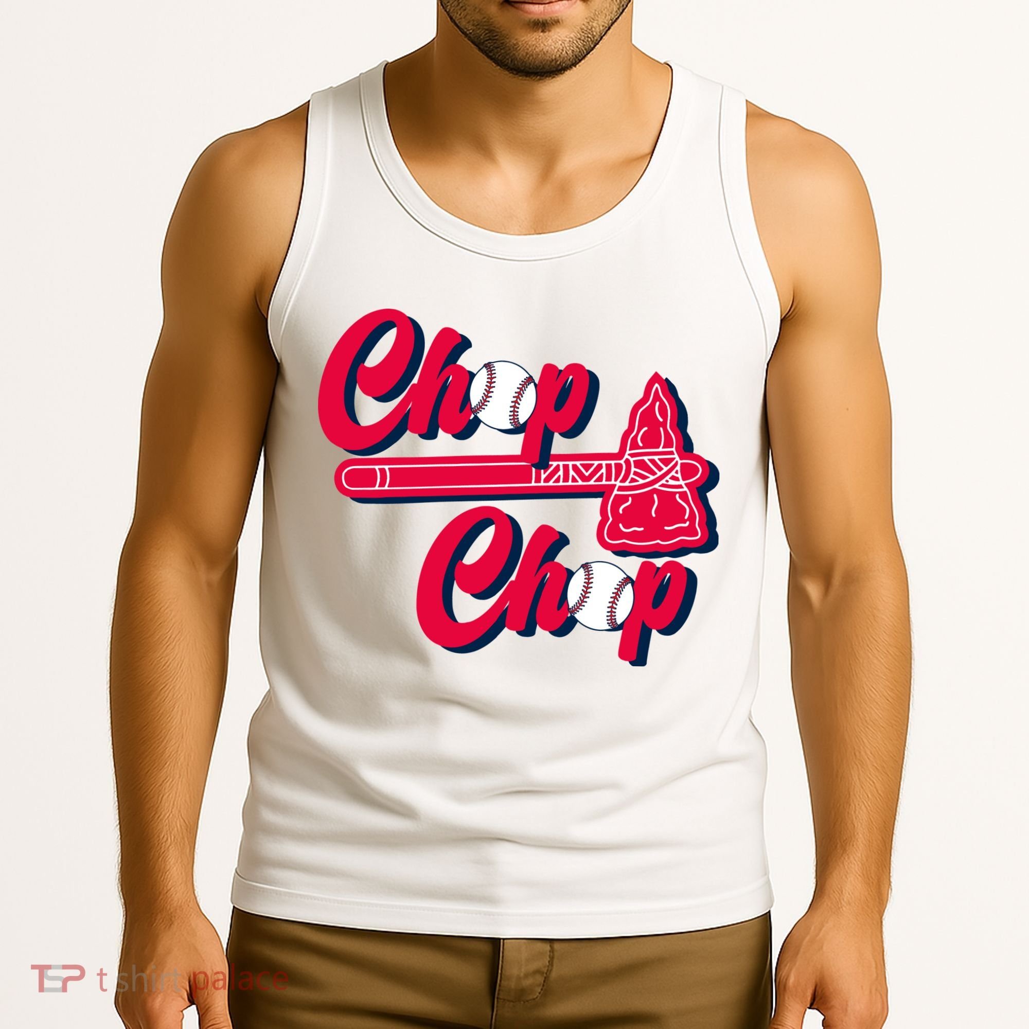 Chop Chop Atlanta Baseball Lover Fan Tank Top