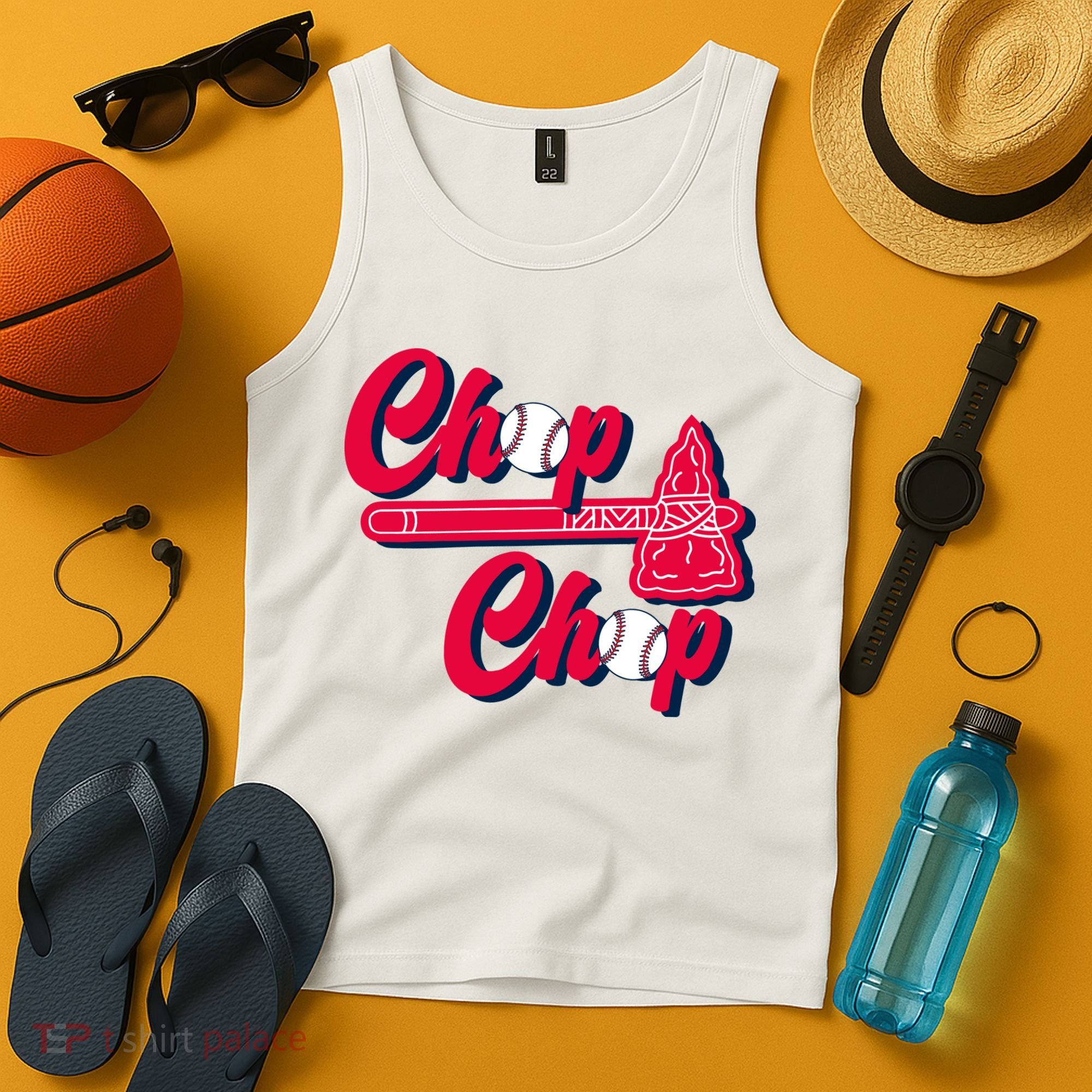 Chop Chop Atlanta Baseball Lover Fan Tank Top