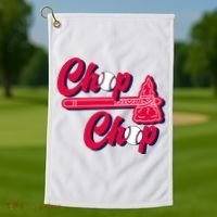 Chop Chop Atlanta Baseball Lover Fan Golf Towel thumb 1