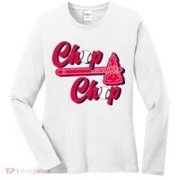 Chop Chop Atlanta Baseball Lover Fan Women's Long Sleeve Shirt thumb 0