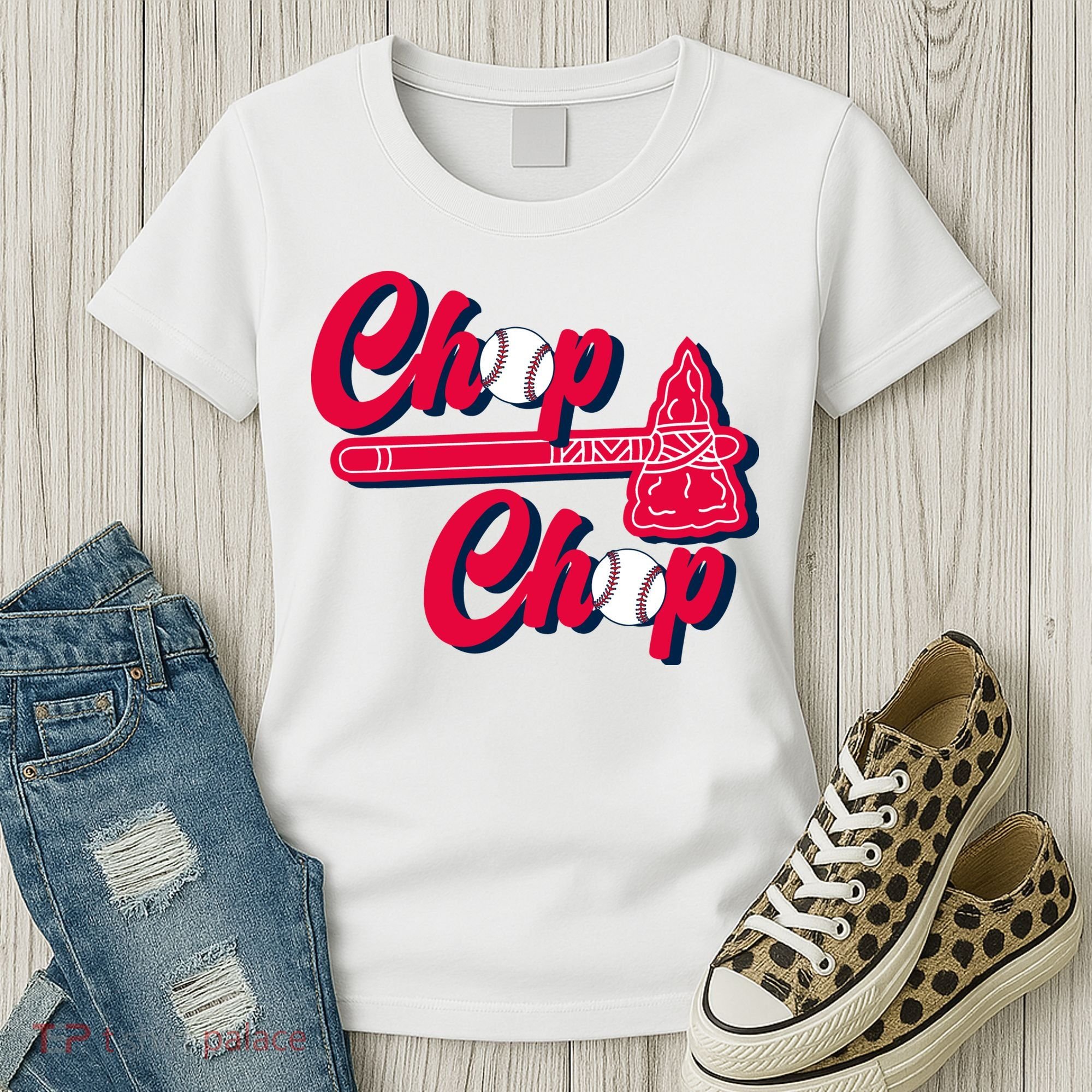 Chop Chop Atlanta Baseball Lover Fan Women's T-Shirt