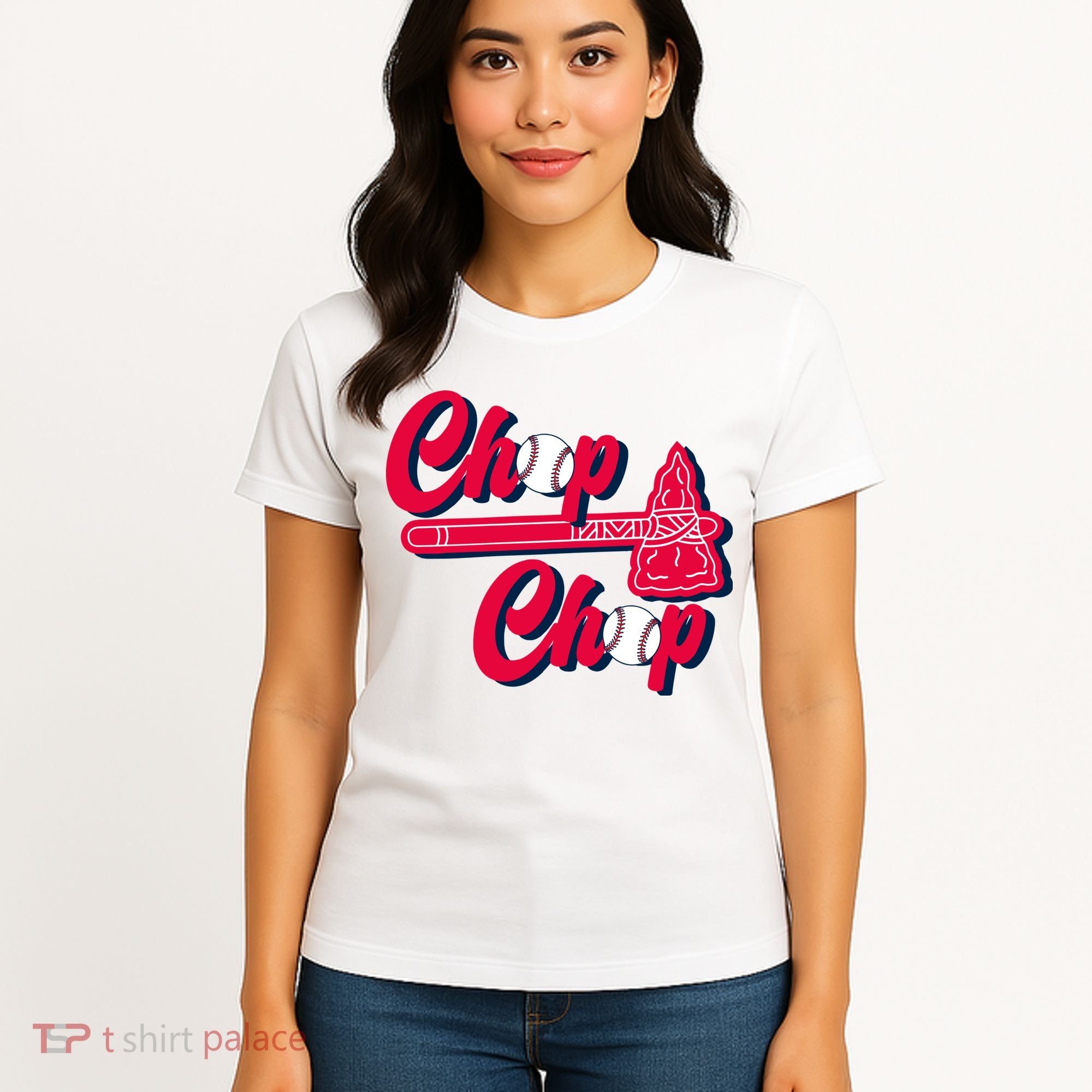 Chop Chop Atlanta Baseball Lover Fan Women's T-Shirt