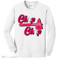 Chop Chop Atlanta Baseball Lover Fan Kids Long Sleeve Shirt thumb 0