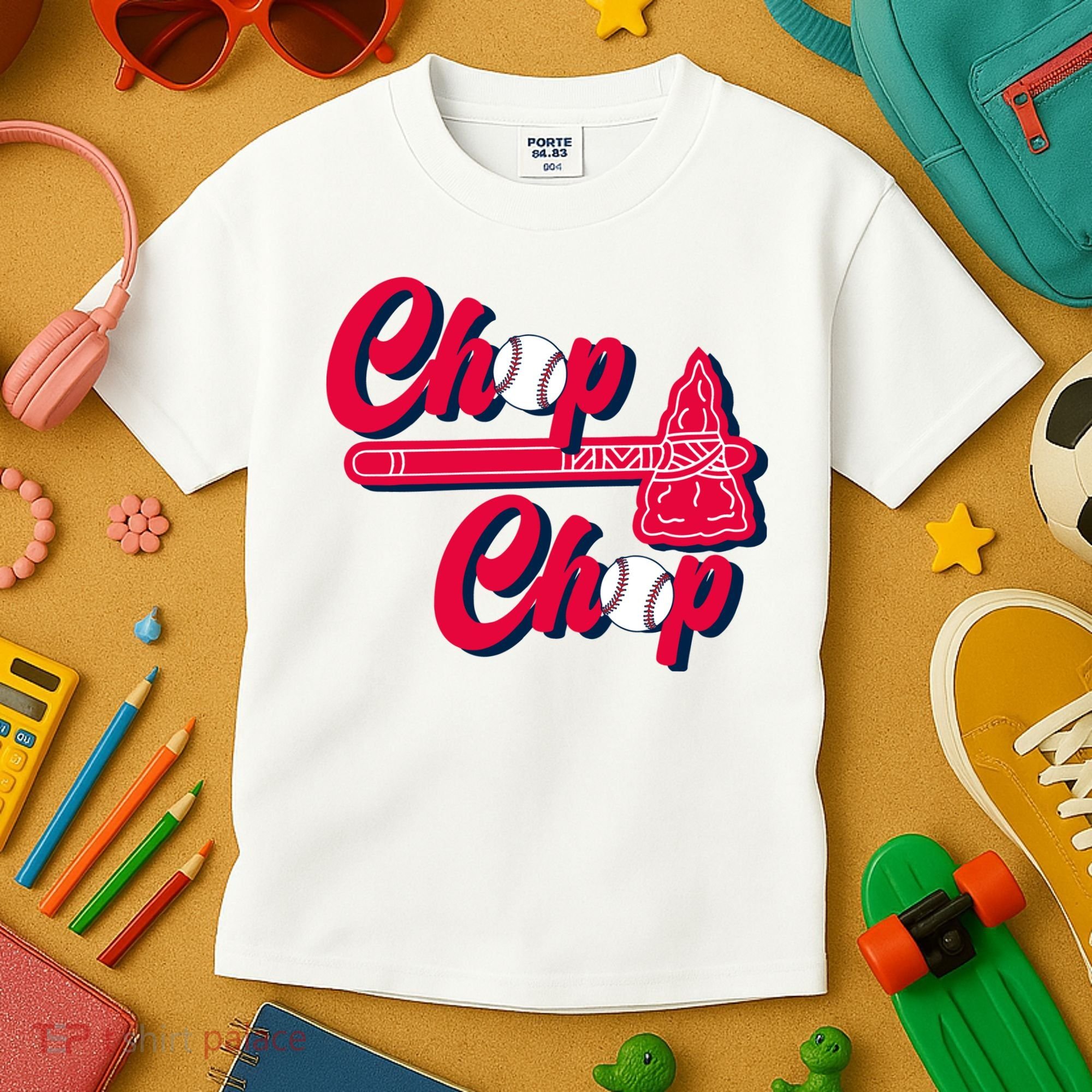 Chop Chop Atlanta Baseball Lover Fan Kids T-Shirt