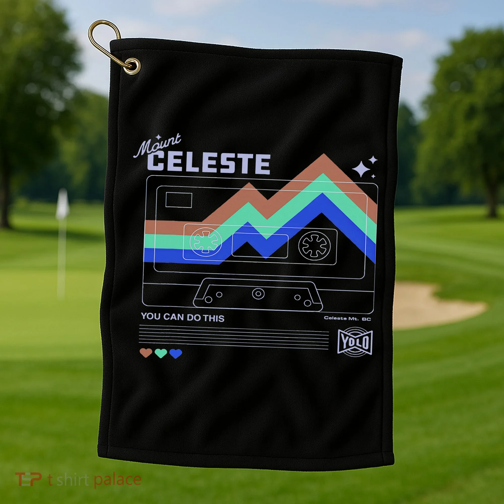 Celeste Classic Art Playing Gaming You Can Do This Golf Towel
