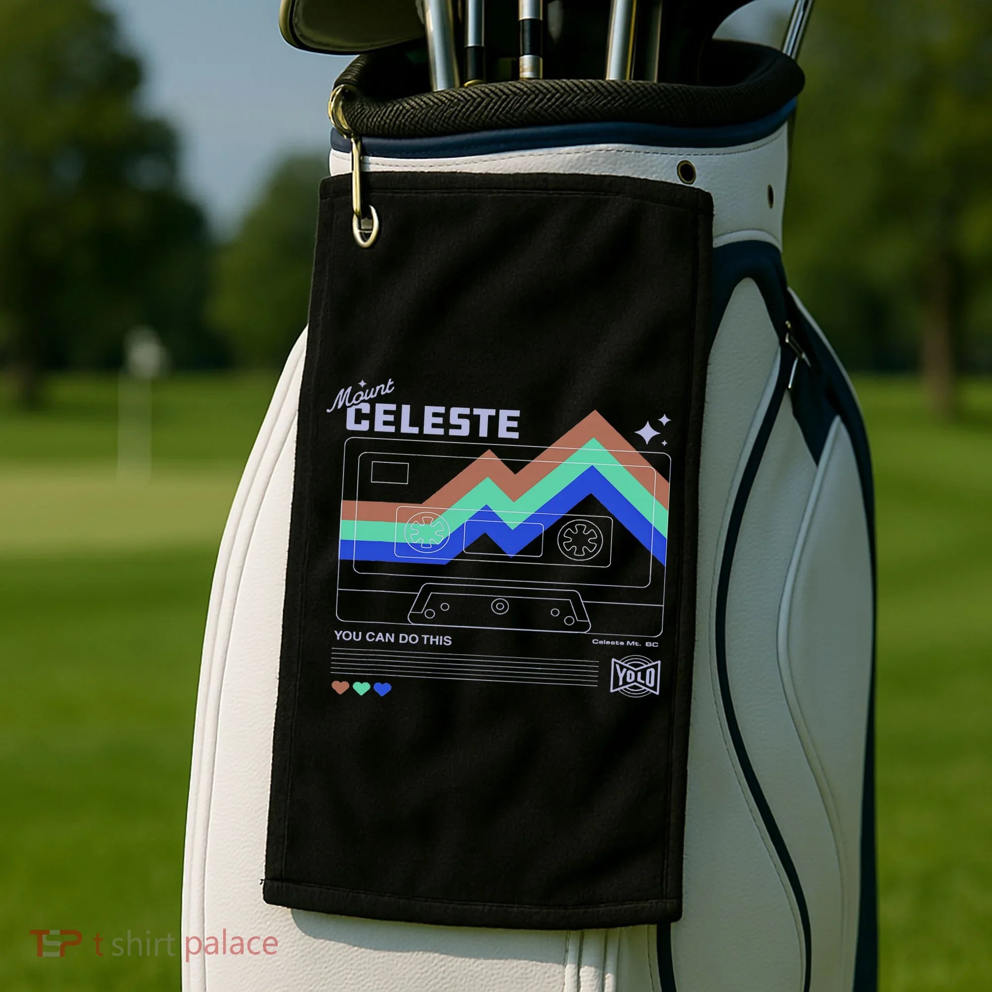 Celeste Classic Art Playing Gaming You Can Do This Golf Towel
