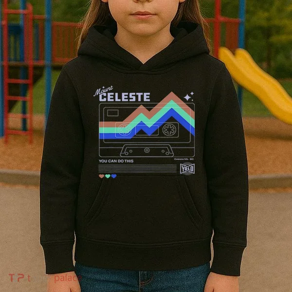 Celeste Classic Art Playing Gaming You Can Do This Kids Hoodie