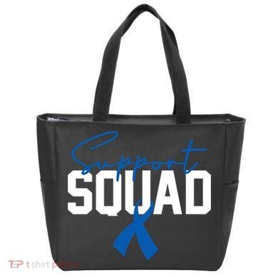Colon Cancer Awareness Support Squad Tote Bag
