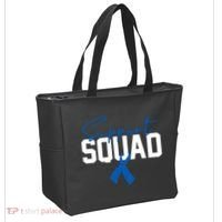 Colon Cancer Awareness Support Squad Tote Bag thumb 2