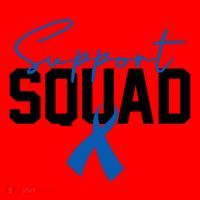 Colon Cancer Awareness Support Squad Santa Hat thumb 1