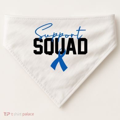 Colon Cancer Awareness Support Squad USA-Made Doggie Bandana