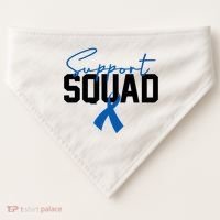 Colon Cancer Awareness Support Squad USA-Made Doggie Bandana thumb 0