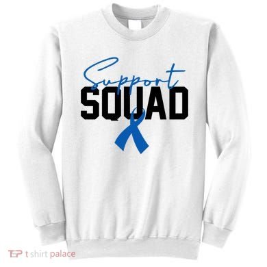 Colon Cancer Awareness Support Squad Sweatshirt