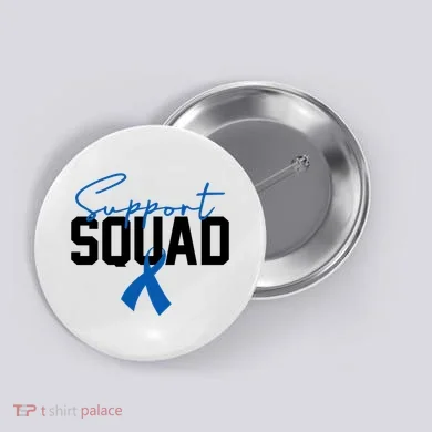 Colon Cancer Awareness Support Squad Button