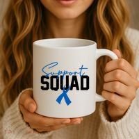 Colon Cancer Awareness Support Squad Coffee Mug thumb 3