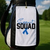 Colon Cancer Awareness Support Squad Golf Towel thumb 2