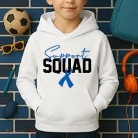 Colon Cancer Awareness Support Squad Kids Hoodie thumb 2