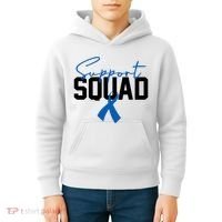 Colon Cancer Awareness Support Squad Kids Hoodie thumb 4