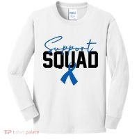 Colon Cancer Awareness Support Squad Kids Long Sleeve Shirt thumb 0