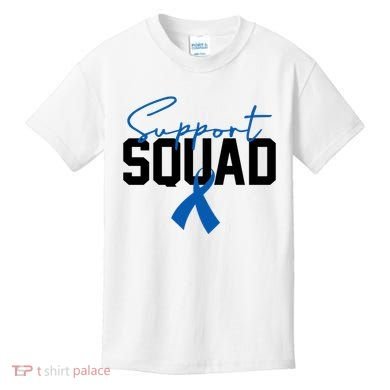 Colon Cancer Awareness Support Squad Kids T-Shirt
