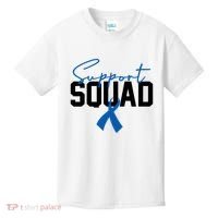 Colon Cancer Awareness Support Squad Kids T-Shirt thumb 0