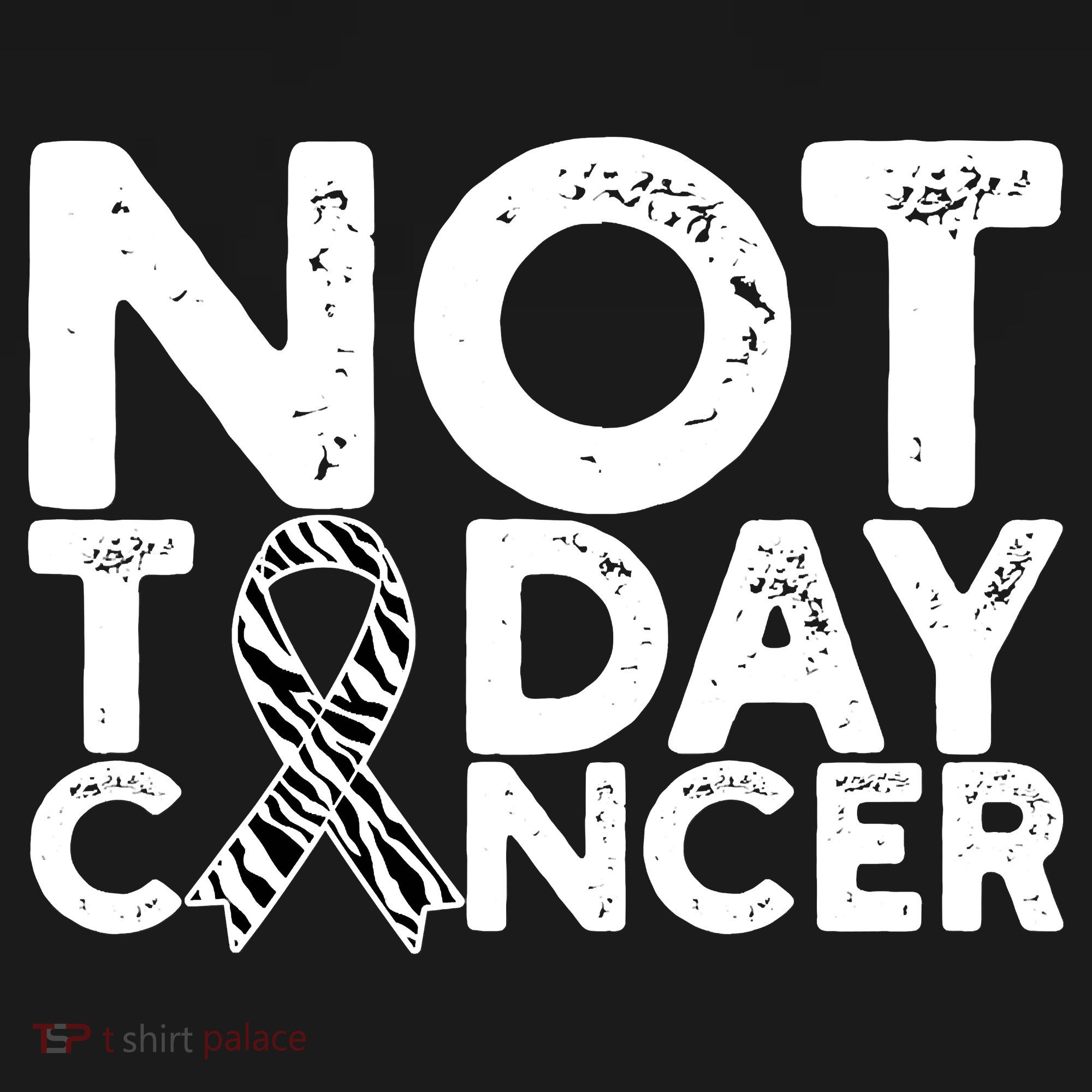Carcinoid Cancer Awareness Not Today Cancer Zebra Ribbon Sweatshirt