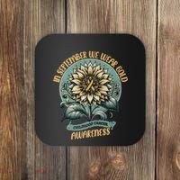 Childhood Cancer Awareness In September Gift Coaster thumb 0