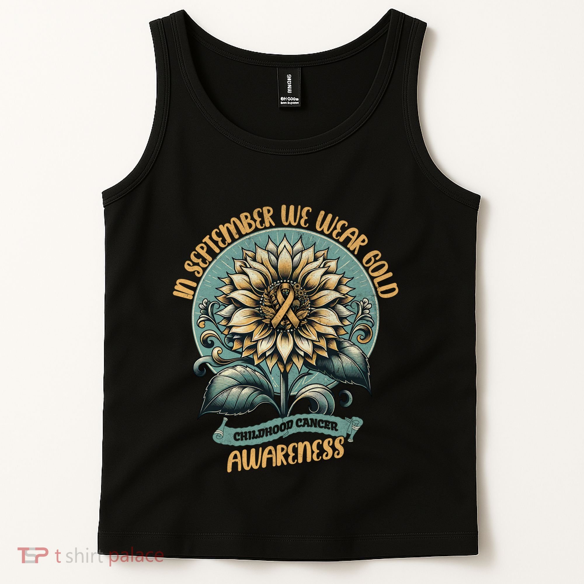 Childhood Cancer Awareness In September Gift Tank Top