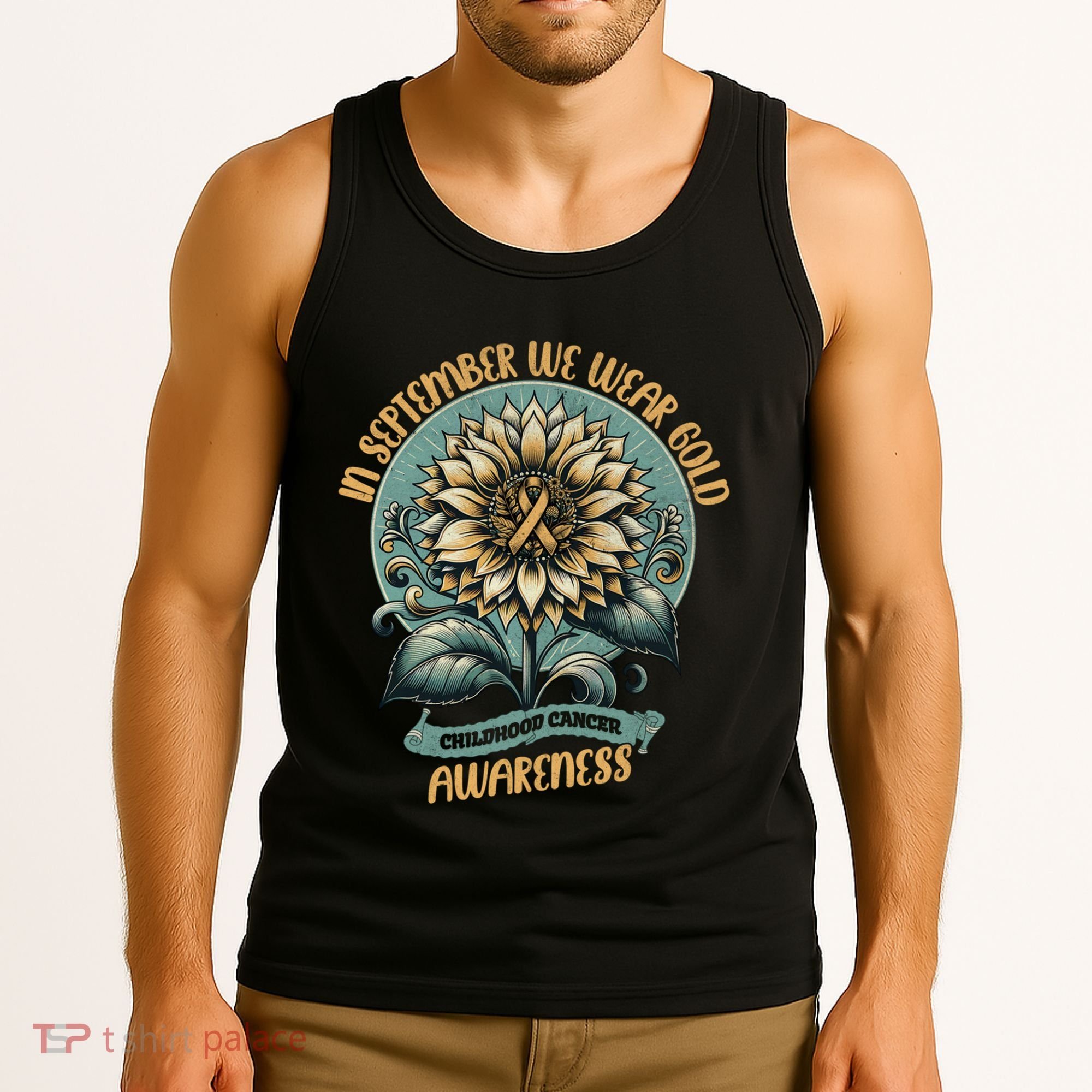 Childhood Cancer Awareness In September Gift Tank Top