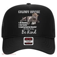 Cowboy Cat Adivse Be Rootin' Be Tootin' Be Shootin Be Kind Meme Hat thumb 0