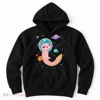 Cute Creepy Anime Pastel Goth Clothes Space Axolotl Kawaii Hoodie thumb 0