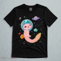 Cute Creepy Anime Pastel Goth Clothes Space Axolotl Kawaii T-Shirt thumb 5