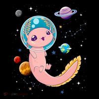 Cute Creepy Anime Pastel Goth Clothes Space Axolotl Kawaii Coffee Mug thumb 5