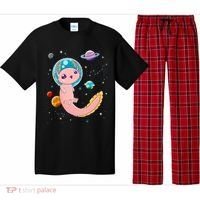 Cute Creepy Anime Pastel Goth Clothes Space Axolotl Kawaii Pajama Set thumb 0