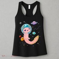 Cute Creepy Anime Pastel Goth Clothes Space Axolotl Kawaii Women's Tank Top thumb 3