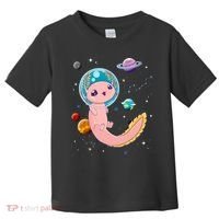 Cute Creepy Anime Pastel Goth Clothes Space Axolotl Kawaii Toddler T-Shirt thumb 0