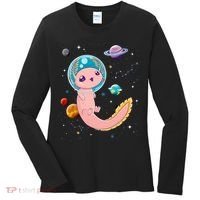 Cute Creepy Anime Pastel Goth Clothes Space Axolotl Kawaii Women's Long Sleeve Shirt thumb 0
