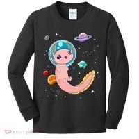 Cute Creepy Anime Pastel Goth Clothes Space Axolotl Kawaii Kids Long Sleeve Shirt thumb 0