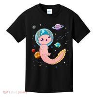 Cute Creepy Anime Pastel Goth Clothes Space Axolotl Kawaii Kids T-Shirt thumb 0