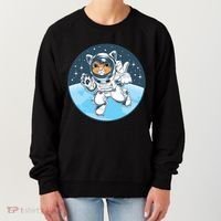 Cute Cat Astronaut Women's Sweatshirt thumb 0