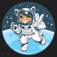 Cute Cat Astronaut Women's Sweatshirt thumb 2