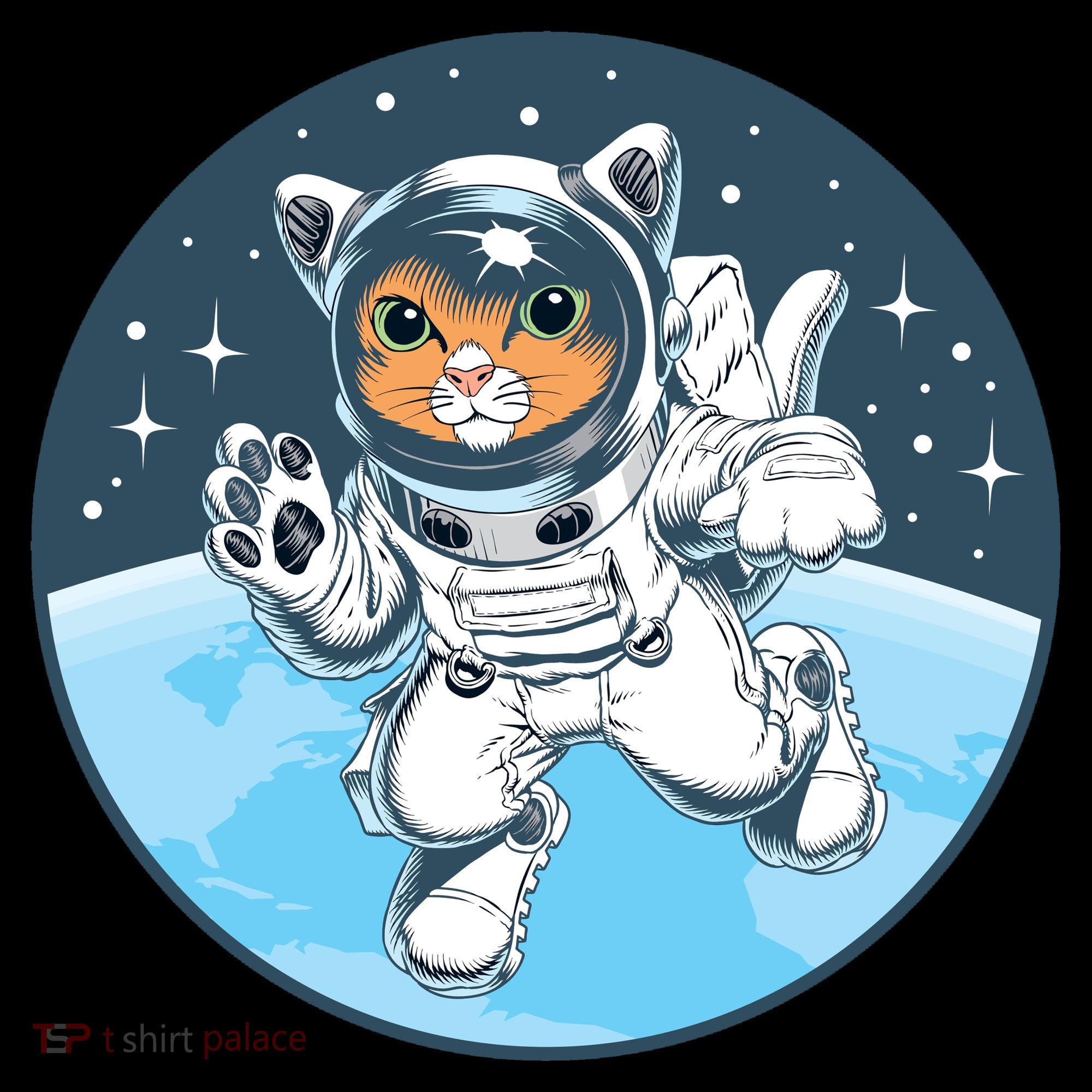 Cute Cat Astronaut Toddler Hoodie